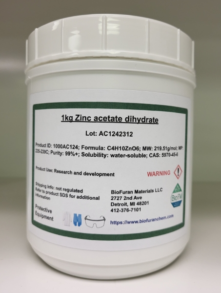 1kg Zinc acetate dihydrate